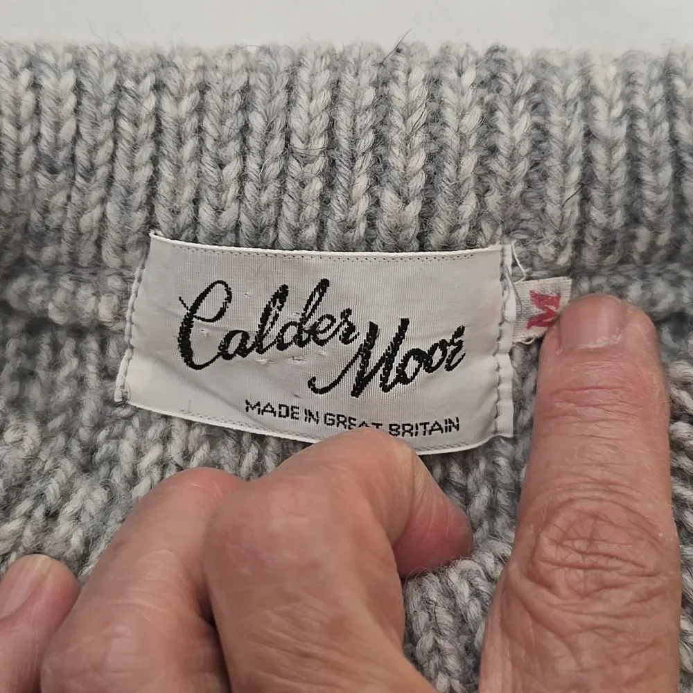 Calder Moor Gray‎ Knit Men's Sweater M